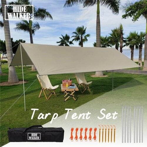 3x3 3x4 Ultralight Tarp Tent Tourist Awning Garden Pavilion Pool Canopy Outdoor Waterproof Sun Shelter Camping Shade Canvas
