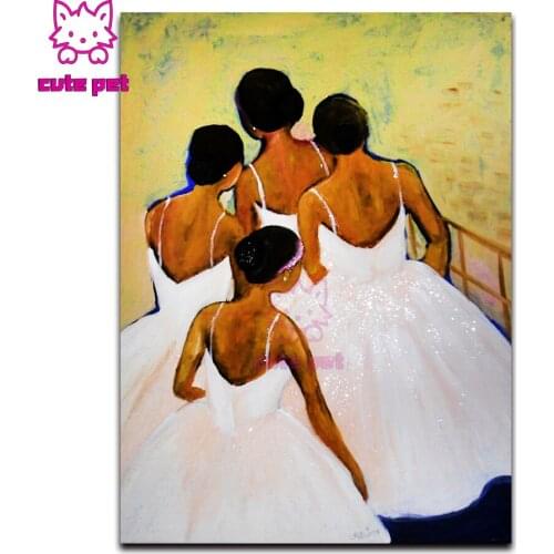 DIY Diamond Painting Ballet girls diamond Embroidery Dancer 5d rhinestone mosaic full Diamond needlework cross stitch room decor