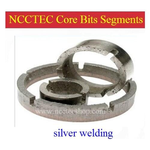 [Crown type] 22mm-52mm Diamond Core drill Bits Overall head WET ring segments | 7/8''-2'' SILVER welded teeth for core bits