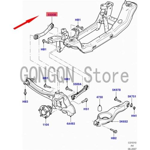 CAR suspension rear arm assembly Rear suspension drag For dMo nd eoF oc us Lateral arm suspension arm Upper swing arm