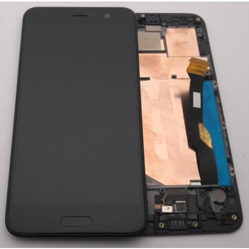 Azqqlbw Original For HTC U play LCD Display Touch Screen Digitizer Assembly With Frame For HTC U play Screen Replacement Parts