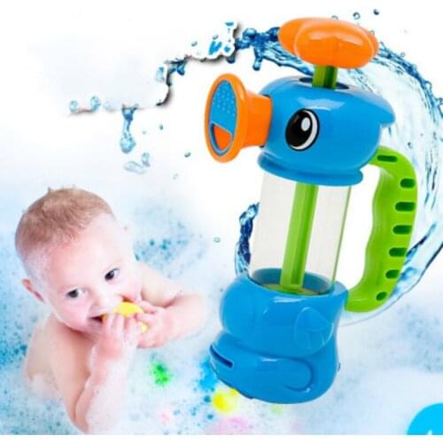 Baby Shower Bath Toys for Children Kids Bathtub Bathroom Swimming Pool Hippocampus Spray Water Pump Beach Toys Educational Gifts