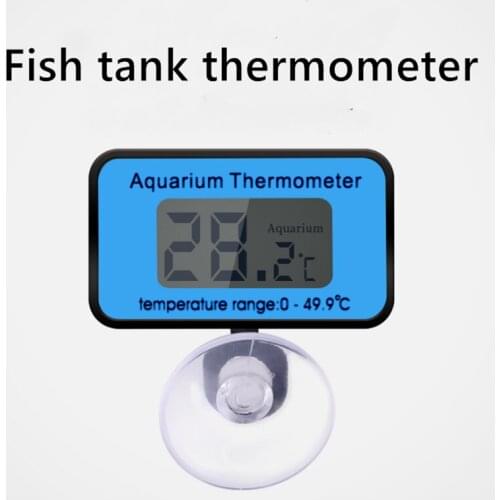 Thermometer Fish Liquid Crystal Thermometer Electronic Temperature Measuring Tank Aquarium Tropical Tish