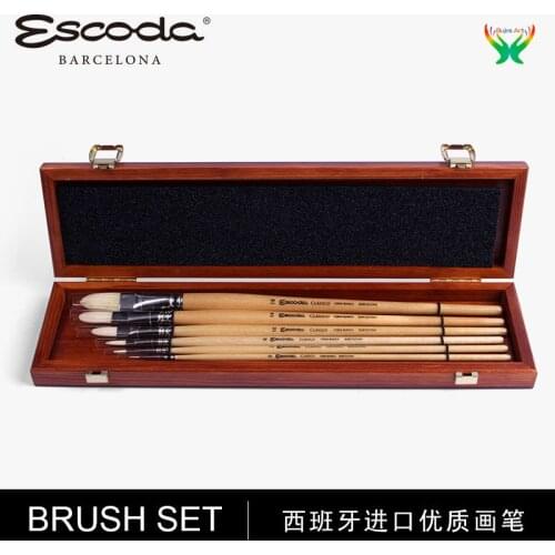 Spanish Escoda oil paints acrylic gift boxes exquisite brush brush set special master of art painting for Beginner students