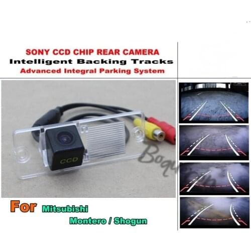 Trajectory Intelligent Camera For Mitsubishi Montero / Shogun Tracks HD CCD Night Vision Car Rear View Camera Parking Camera