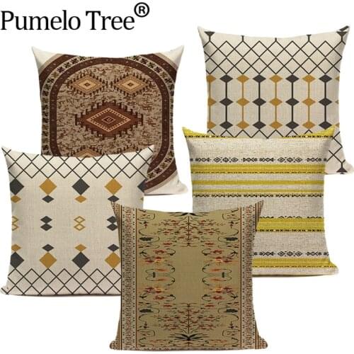 Moroccan Geometric Pillow Cases for Pillows Retro Pattern Decoration Room Sofa Cushion Cover Square Home Decor Cushions Covers