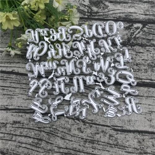 Alphabet Letter Number Metal Cutting Dies for DIY Scrapbooking Album Paper Cards Decorative Crafts Embossing Die Cuts