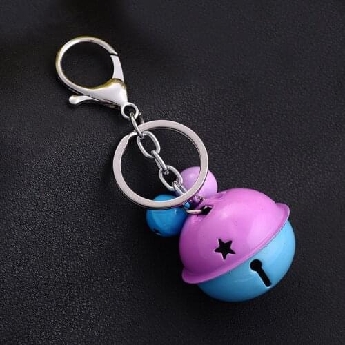 Cute Metal Bell Key Ring for Sale Bag Pendant Trinket Keyrings Ornaments Accessories Car Keychain Diy Gift