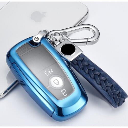 New Hard TPU Car Key Case Full Cover For Ford Fusion Mustang Explorer F150 F250 F350 EcoSport Edge S-MAX Ranger Lincoln Mondeo