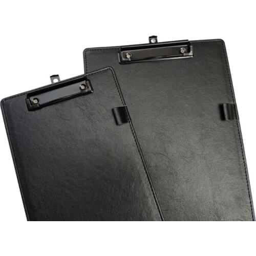 YYDS PU Leather A4 A5 File Paper Clip Board Writting Pad Folder Document Holder with Pen Clip Office School Stationery