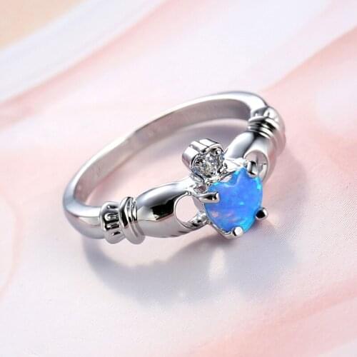 2020 Sale Fashionable and simple ladies jewelry Crystal from Swarovskis Creative Opal Ring