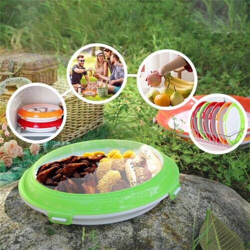 Reversible Buckle Food Preservation Storage Tray Creative Food Preservation Tray Food Fresh Organizer Refrigerator Food Storager