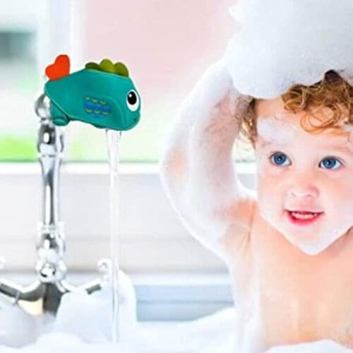 Cute Fish-shape Bathtub Faucet Cover Cartoon Water Faucet Mouth Protecting Cover Baby Shower Protect Baby from Bump Head