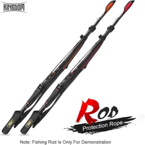 Kingdom Spinning Fishing Rods 102cm-152cm Casting Rod Protection Rope Length Adjustable For Protection Rods Cap Pole Storage Bag