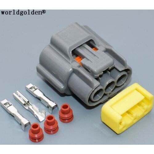 Worldgolden 3pin Ignition Coil Plug TPS Connector Sensor For Renault Nissan Skyline sr20 rb20 rb25 rb26 6098-0141