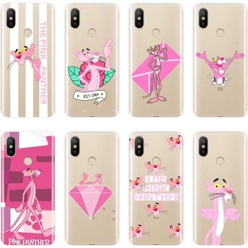Back Cover For Xiaomi Mi A1 A2 Lite 8 SE Mi5 Mi6 Mi8 Soft Silicone Pink Panther Phone Case For Xiaomi Mi 5 5C 5S 5X 6 6X Plus