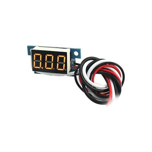 Yellow LCD Display DC 0-1A 3Digit Current Measuring Amperemeter Ammeter