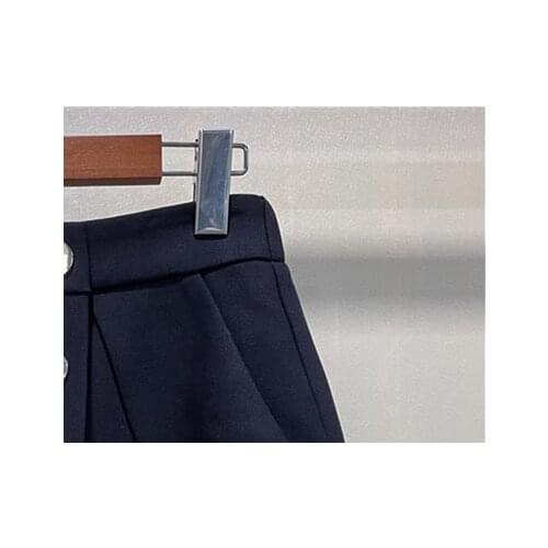 Womens Shorts Skirts High Waist Single Breasted Simple Solid Color 2021 Autumn Summer Ladies Shorts