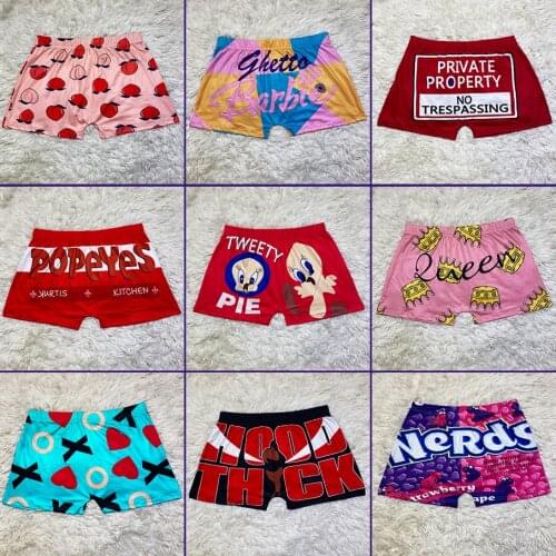 Womens Booty Shorts peach Printed 2021 Plus Size Fitness gym Summer clothing Women Biker high waisted Shorts Wholesale Custom