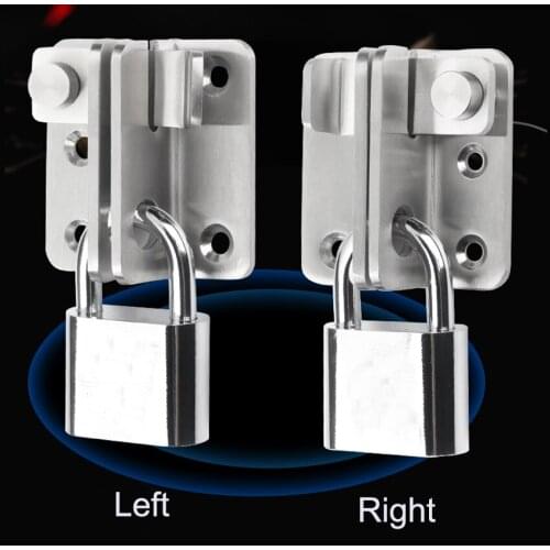 1 PC Stainless Steel Safety Wooden Door Latch Buckle Lock Door Lock Bolt Lock left and right open Safety Door Accessories