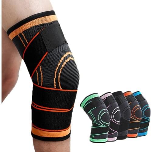 1 Piece Of Sports Mens Compression Knee Brace Elastic Support Pads Knee Pads Fitness Equipment Volleyball Basketball Cycling