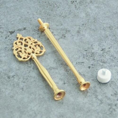 10 pcs 2tier /3tier Triple Layer Cake Stand Candy Fruit Display Rack Handle Fitting Hardware Rod Plate Stand