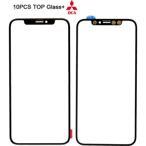 10Pcs Top Quality Laminated OCA Front Touch Glass Screen For iPhone X XS Max 11 Pro Max
