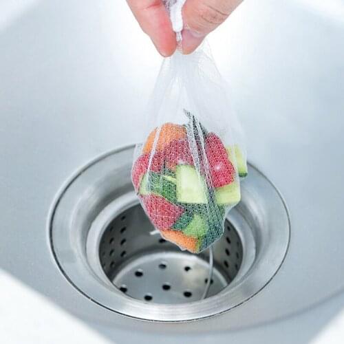 Hotsell 30/100pcs Sink Filter Mesh Kitchen Trash Bag Prevent The Sink From Clogging Filter Bag For Bathroom Strainer Rubbish Bag