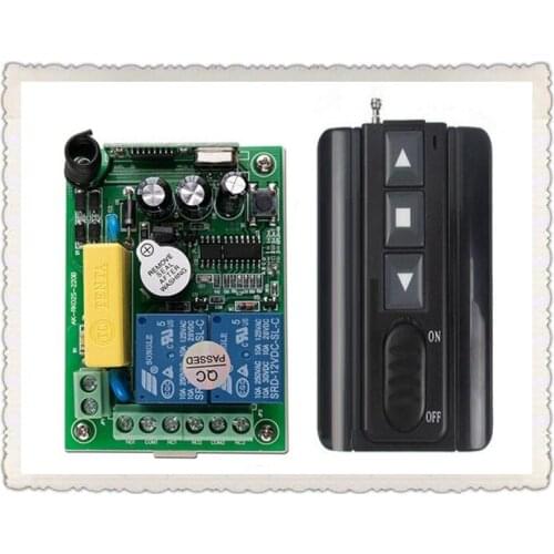 AC220V 2CH Wireless Remote Control Motor Positive &negative Switch System Receiver +Transmitters for Appliances Gate Garage Door