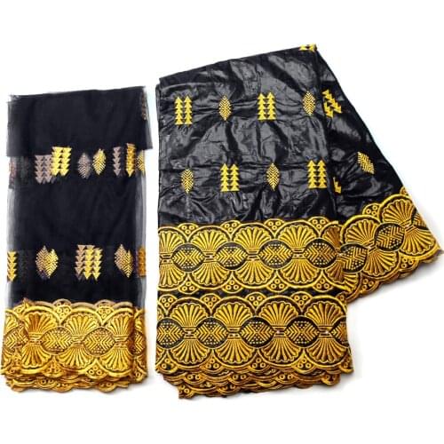 African Bazin Riche Fabric With Brode 2021 Latest Fashion Cotton Dry Embroidery Basin lace Fabric Guinea Brocade Fabrics 7Yards