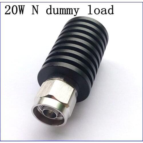 Free shipping 20 w N conector masculino pequeno 50 ohm DC-6 ghz carga manequim