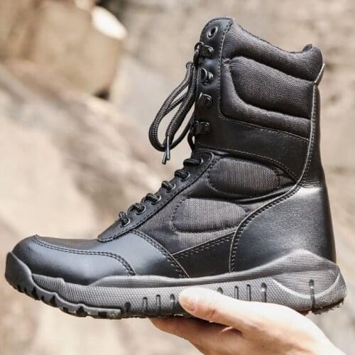 CQB.SWAT Light Weight Breathable Black Army Boots Men Tactical Boot Combat Shoes with Zipper ZD-022