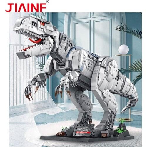 Dinosaur Building Blocks Jurassic Tyrannosaurus World Park Cretacic Camp Children Electronic Walk Toy Dinosaurs Interactive Toys