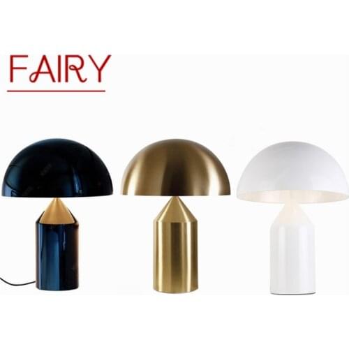 FAIRY Modern Desk Lamp Creative Design Mushroom Bedside Indoor LED Table Light For Home