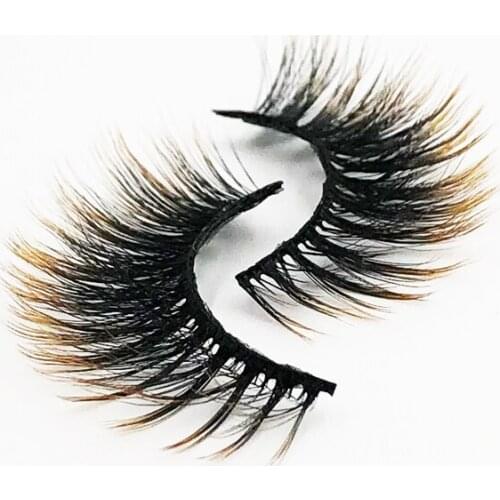 Flash girl newest E3 19 Styles 1 pairs colorful wispy 3D Mink Eyelash custom Private Label