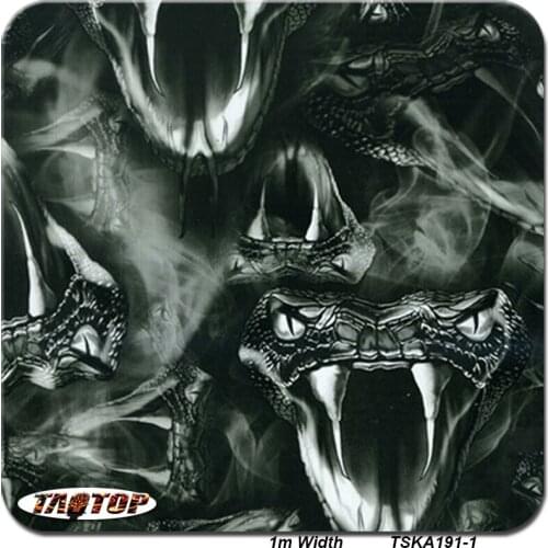 TSA191-1 Film Free Decorative Material Transfer Printing 50 Square Width 1m Skull Pattern Water Transfer Printing Film