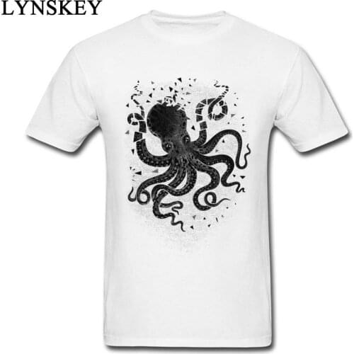 The Deep Octopus Tshirt Mens Cool Print T-Shirt 2017 Famous Khabib Nurmagomedov Fashion Tops T Shirt Larger Size XXL