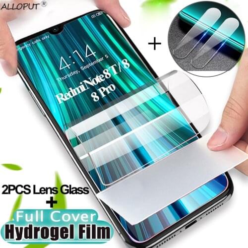 Soft Hydrogel Film For Xiomi Redmi Not 8 T Screen Protector RedmiNote 8T Front and Lens Glass Xiaomi Redmi Note8Pro Premium Film