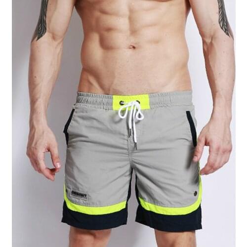 Nylon Waterproof Swimming Shorts Desmiit Beach Swimwear Boardshorts Patchwork Bermuda Surf Board Short Pants Quick Drying Silver