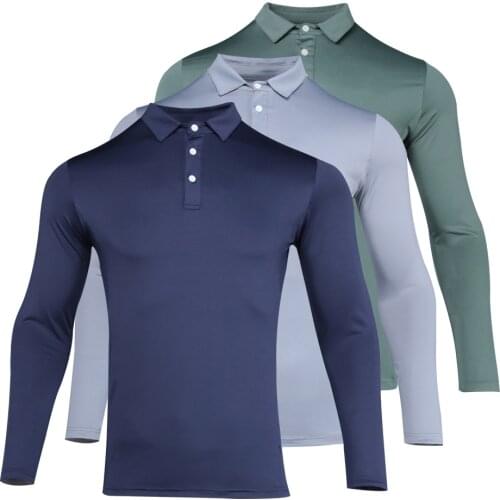 2021 new autumn High quality business golf apparel mens golf shirt feather shirt Quick-drying sports running fitness clothes