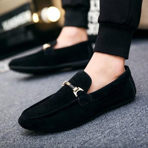 New Summer Men Loafers Shoes Fashion Peas Driving Shoes Men Sneakers Flat Man Walking Footwear Big Size 38-46 Mens Casual Shoes