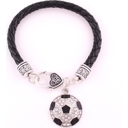 Charm Bracelet For Unisex Soccer Ball Shape Design Pendant Sporty Style Jewelry Personality Zinc Alloy Provide Dropshipping