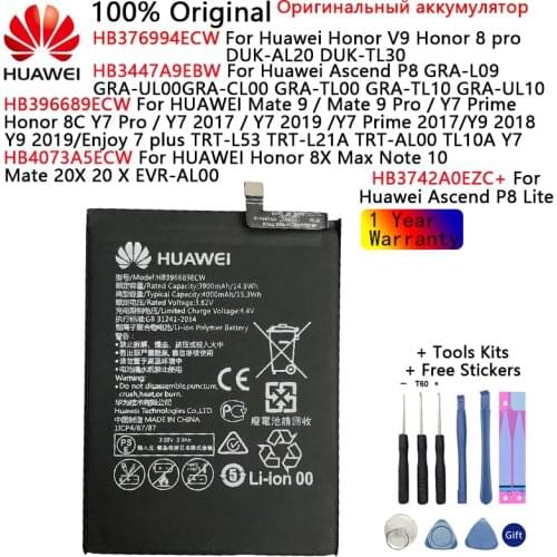 Hua Wei Original Battery For Huawei Honor V9 Note 10 8C 8X Max/8 pro Mate 9 /9 Pro/20X Ascend P8 P8 Lite Replacement Batteries