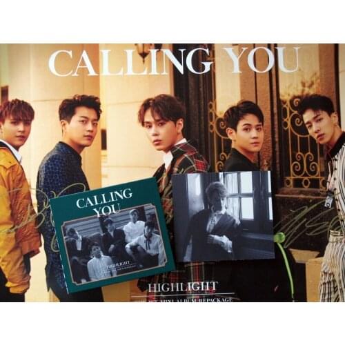 Signed HIGHLIGHT autographed mini 1st album Follow up CALLING YOU K-POP 062017
