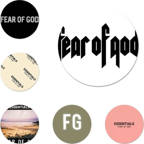 United States FOG FG Fear god Black Cell Icons Pins Badge Decoration Brooches Metal Badges For Clothes Backpack Decoration