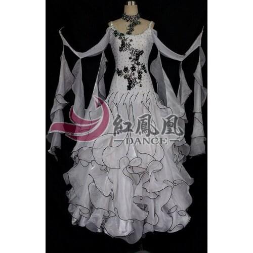 High-end International Standard Ballroom Smooth Dance Competition Dress, /Ballroom Standard Tango Waltz Dance Dress