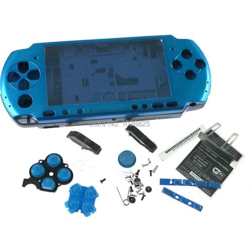 10sets/lot For PSP3000 PSP 3000 Game Console replacement full housing shell cover case with buttons kit ChengChengDianWan