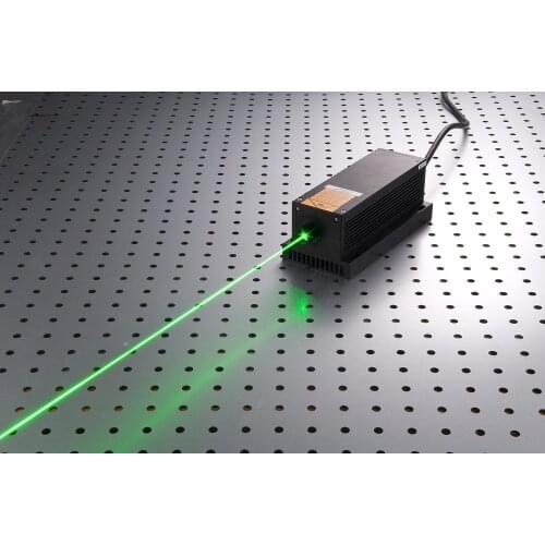 532nm 2000mW Focusing Green Laser Dot Module Diode Fat Beam +TTL Modulation 0-30KHZ with TEC Cooling 85-265V + LSR-PS-FA