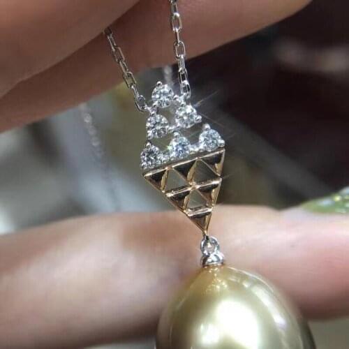 DIY Women 925 Sterling Silver Pendant Setting Mounting Findings Base for Crystals Agate Pearls Corals Jade Stones Beads