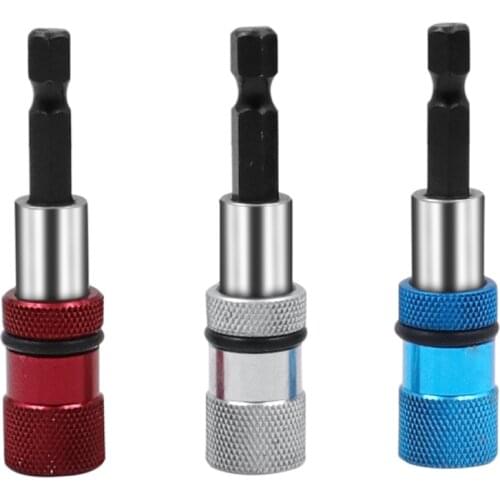 1 Piece 6.35mm Quick Release Magnetic Bit Screwdriver Holder 1/4" Hex Shank Magnetic Drywall Screw Bit Holder Drill Screw Tool